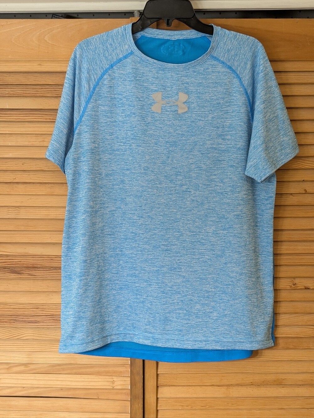 Men's Under Armour Heather Sky Blue Performance Tee L